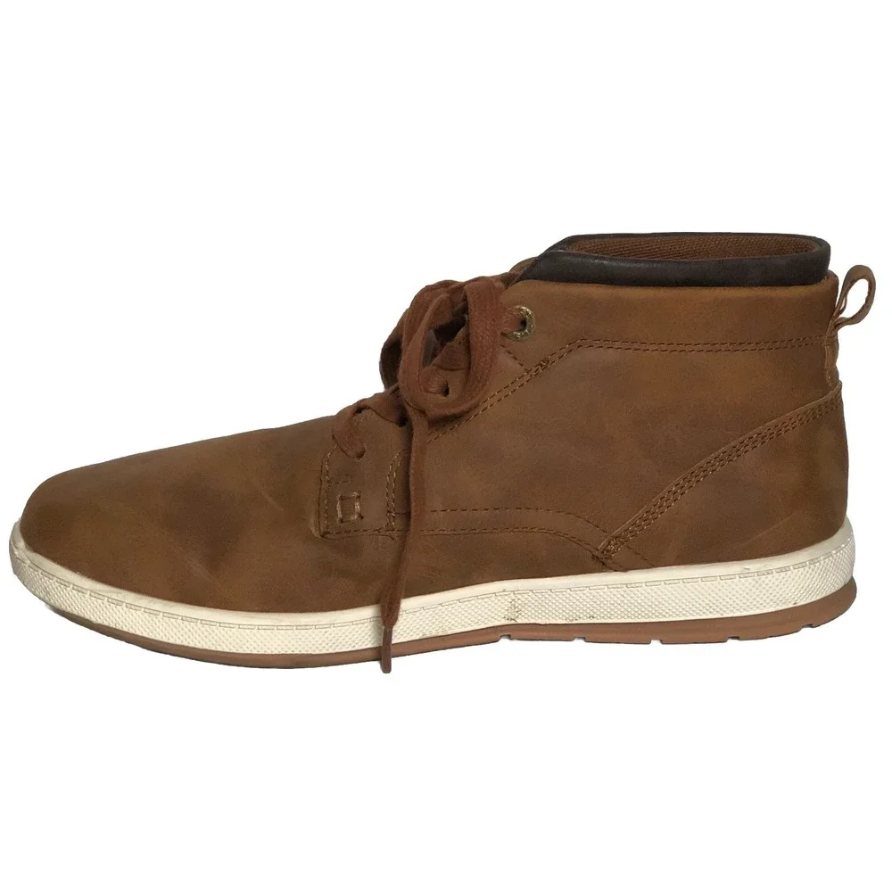 Levi's Men's Brown Mid Top Sneakers Size 8 EUR 41‎ Casual Chukka Style Shoes